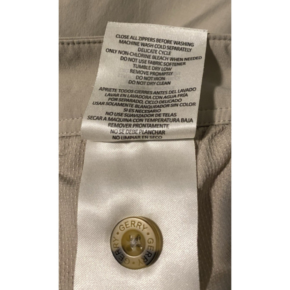 Gerry Hiking Pants Womens Size Small Tan Athletic Nylon Trousers Outdoor Pants - Picture 9 of 14